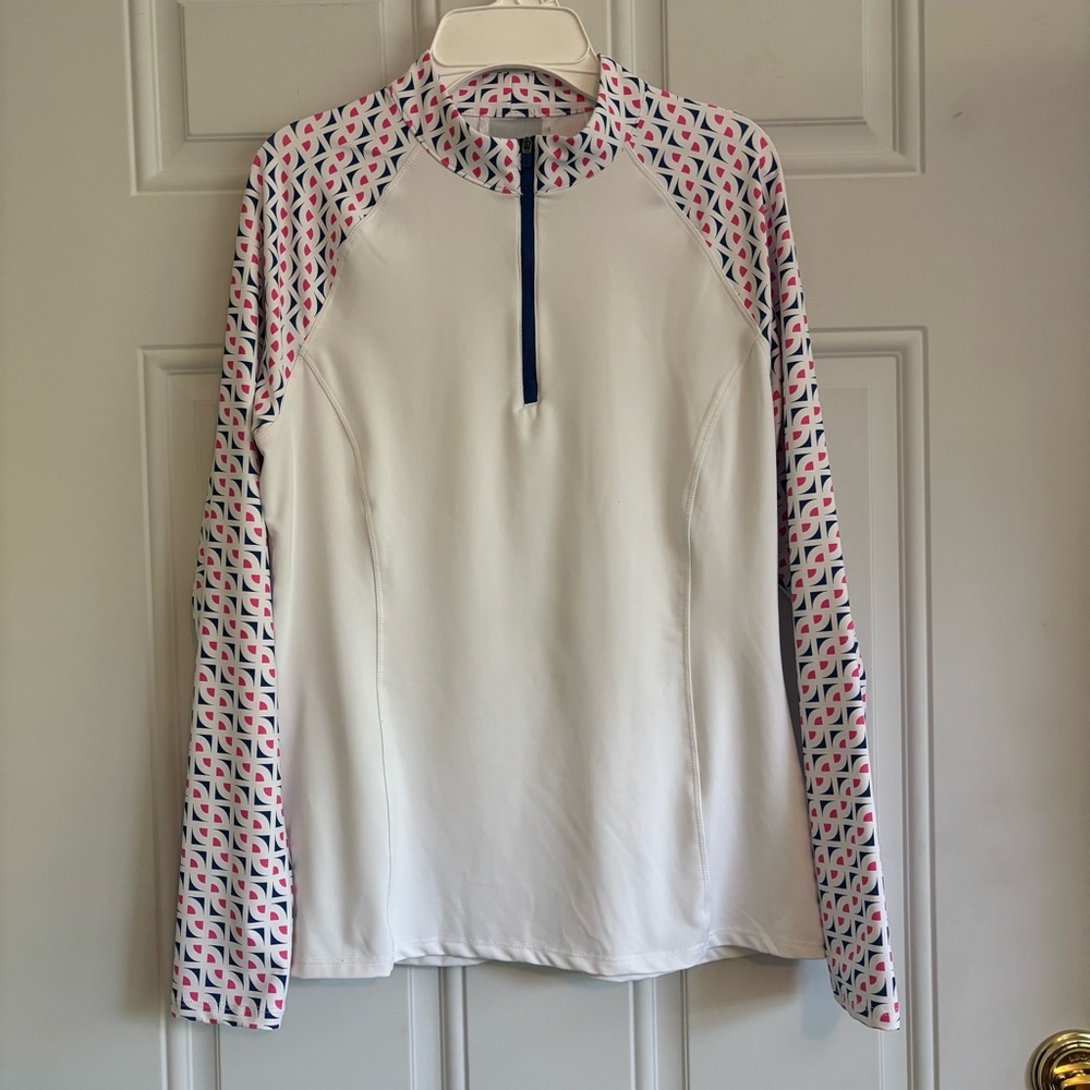 Kyodan Long Sleeve Golf Polo Top UPF 50+, Size Medium